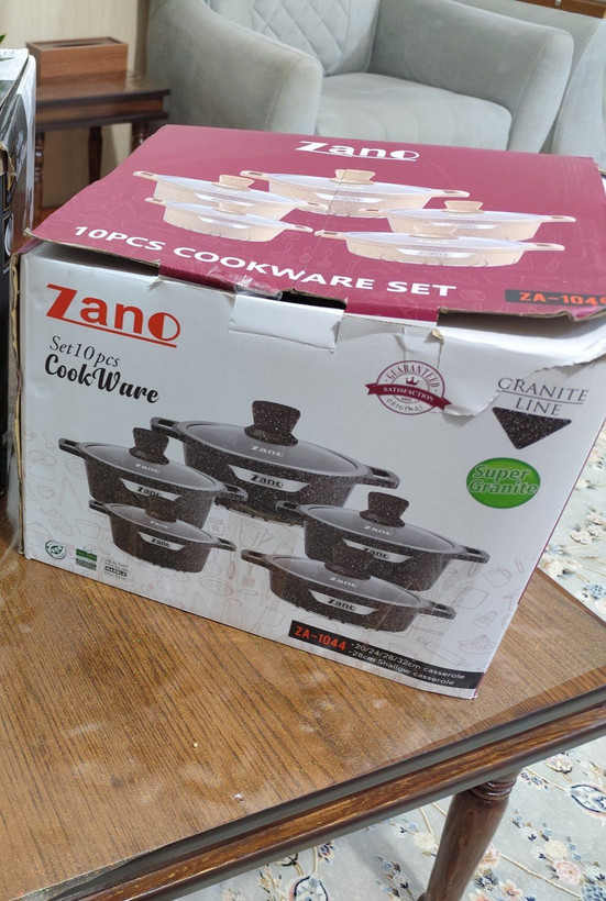 ست قابلمه ده پارچه برند zano مدل za1044